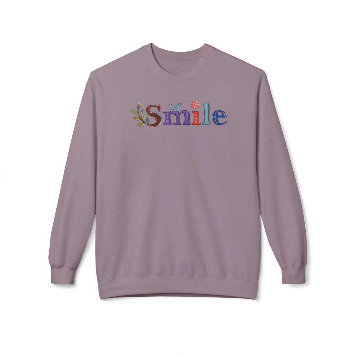 Don't Smile | Unisex Midweight Soft-style Fleece Crewneck Sweatshirt