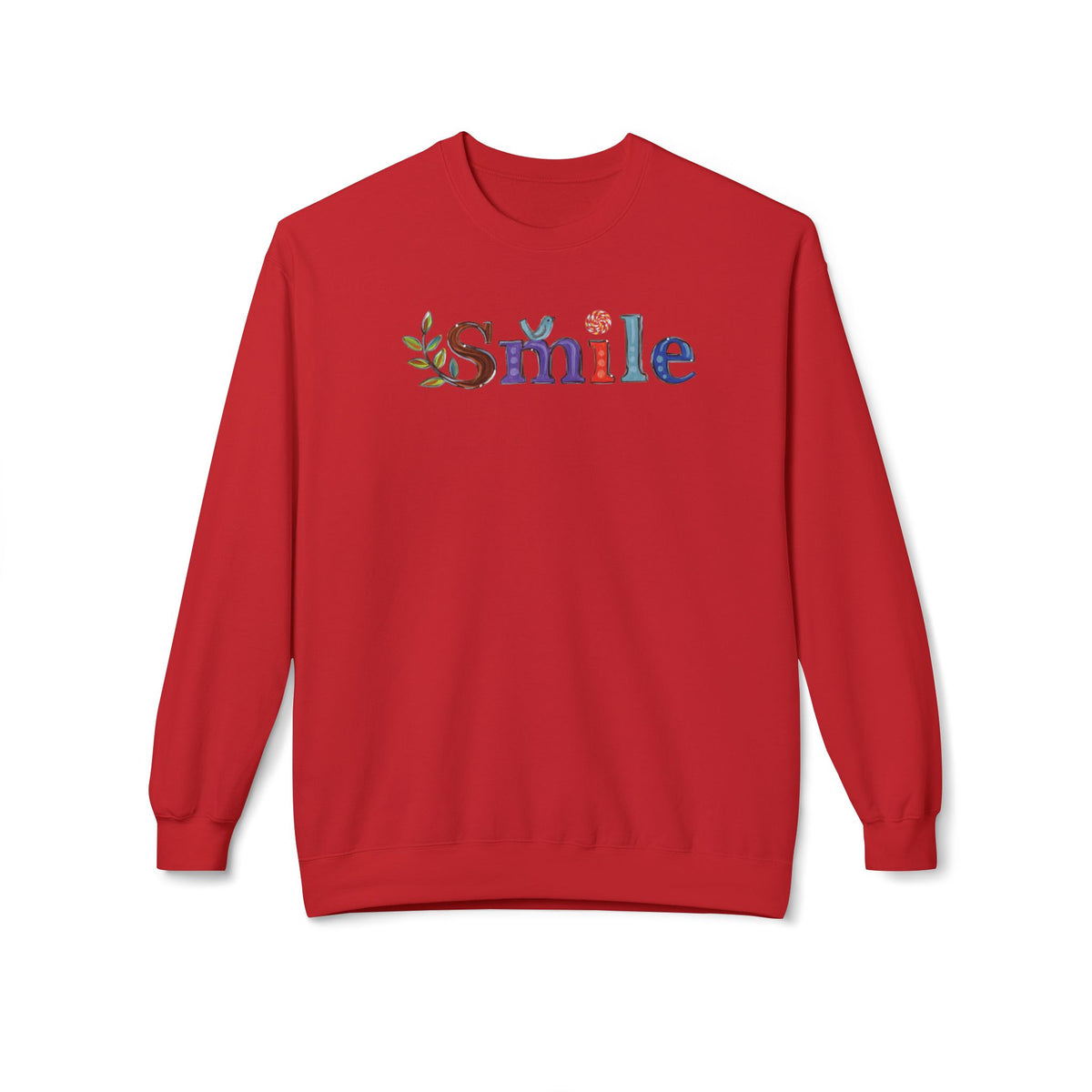 Don't Smile | Unisex Midweight Soft-style Fleece Crewneck Sweatshirt