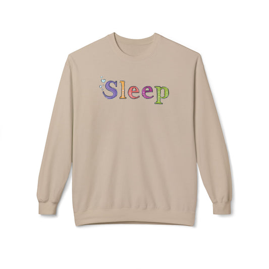 Don't Sleep | Unisex Midweight Soft-style Fleece Crewneck Sweatshirt