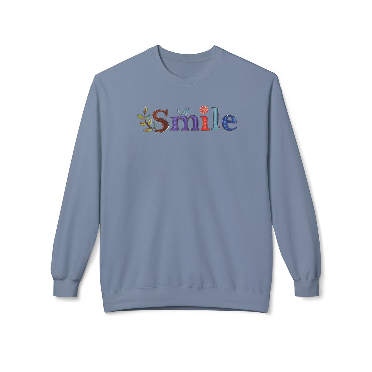 Don't Smile | Unisex Midweight Soft-style Fleece Crewneck Sweatshirt
