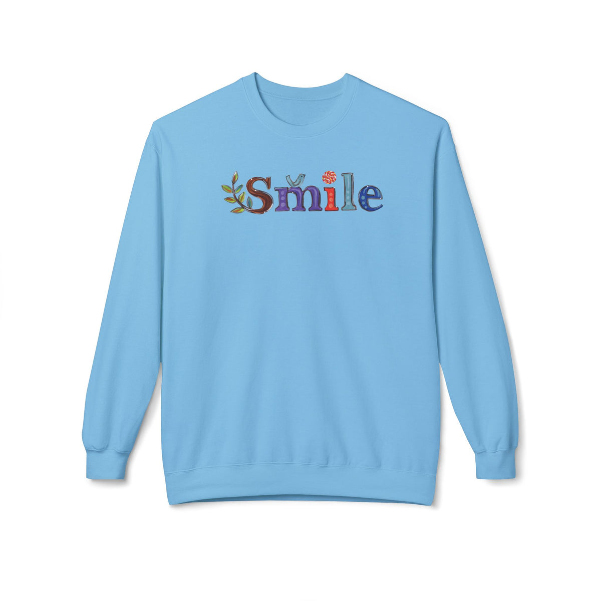 Don't Smile | Unisex Midweight Soft-style Fleece Crewneck Sweatshirt