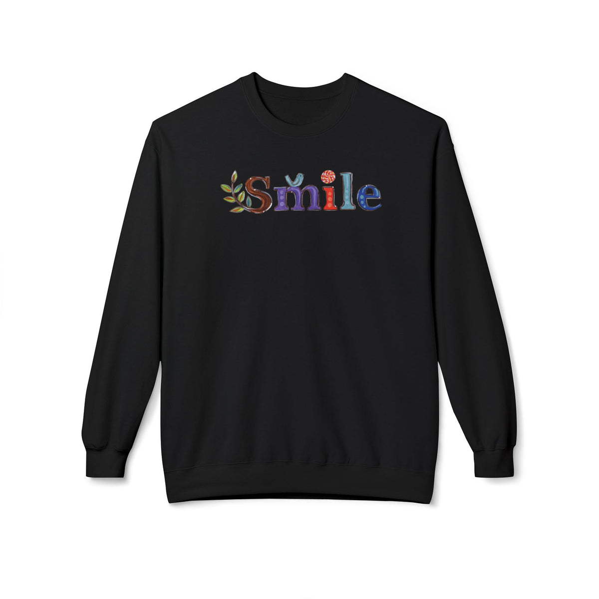Don't Smile | Unisex Midweight Soft-style Fleece Crewneck Sweatshirt