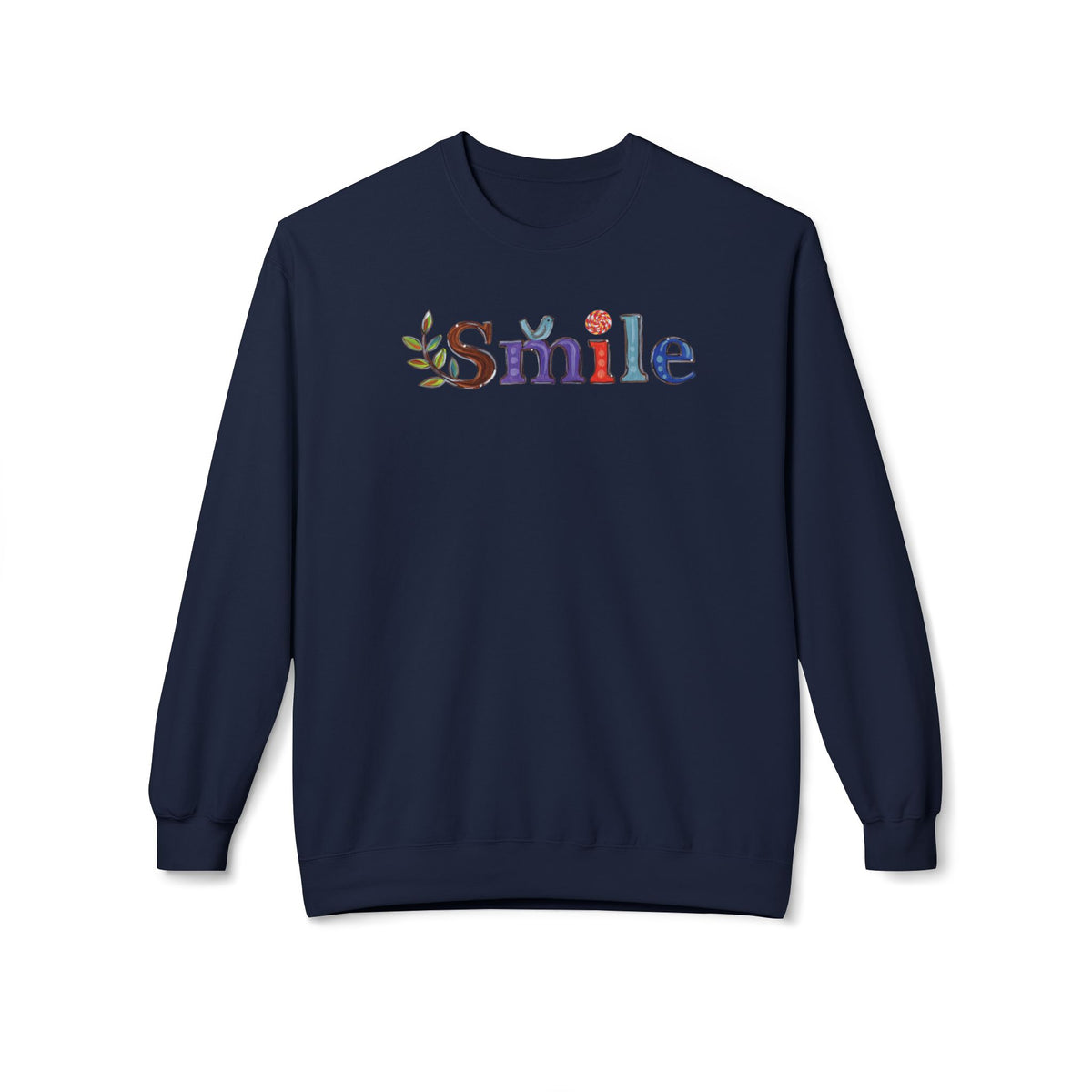 Don't Smile | Unisex Midweight Soft-style Fleece Crewneck Sweatshirt