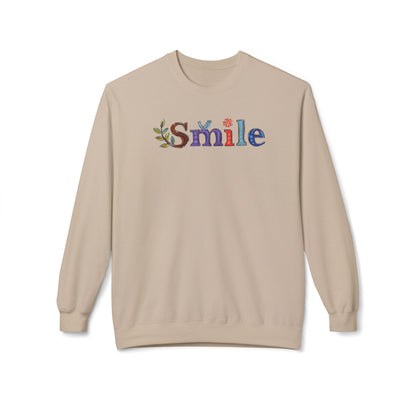 Don't Smile | Unisex Midweight Soft-style Fleece Crewneck Sweatshirt