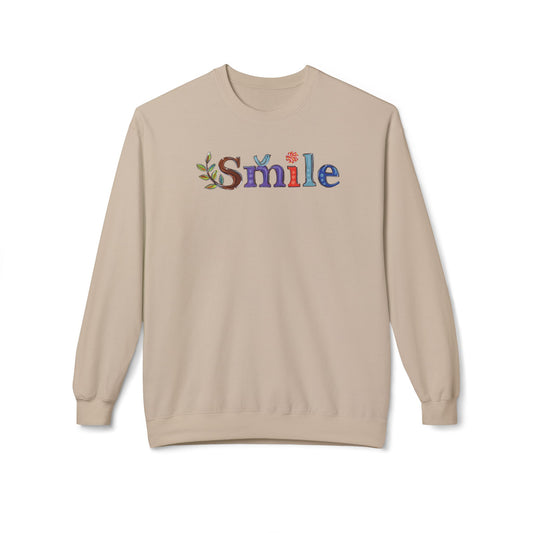 Don't Smile | Unisex Midweight Soft-style Fleece Crewneck Sweatshirt