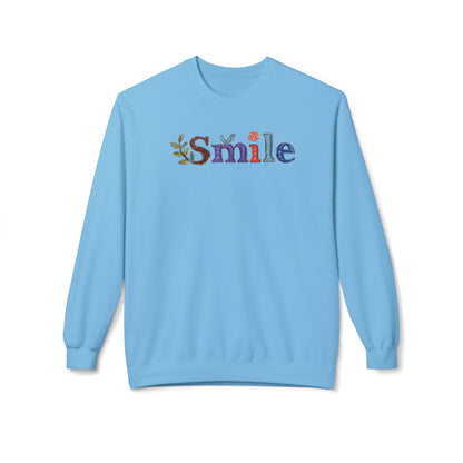 Don't Smile | Unisex Midweight Soft-style Fleece Crewneck Sweatshirt