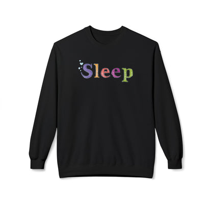 Don't Sleep | Unisex Midweight Soft-style Fleece Crewneck Sweatshirt