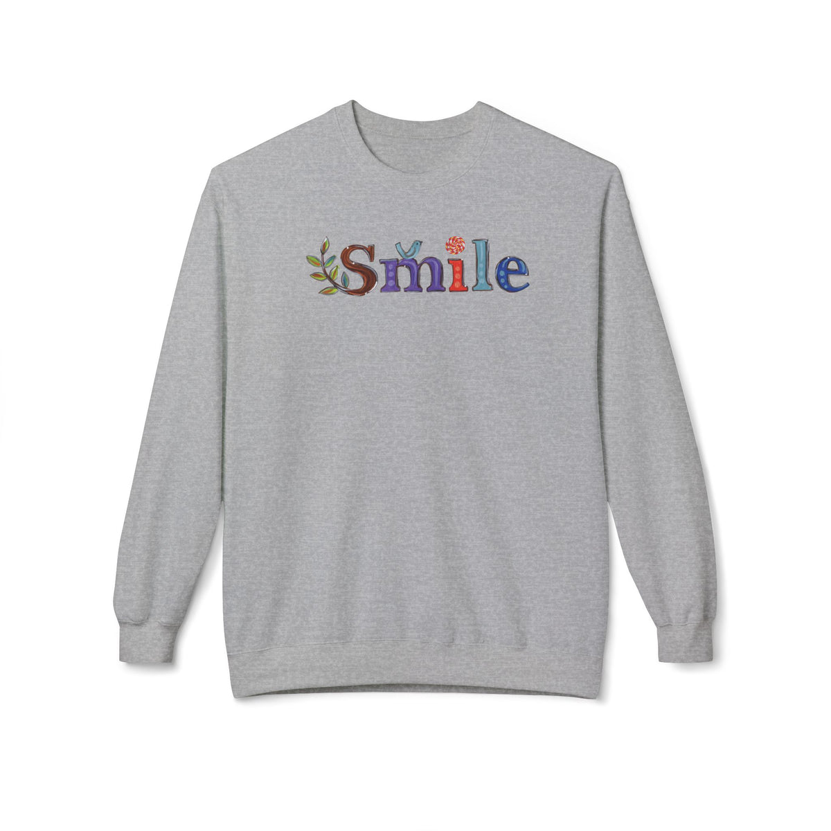 Don't Smile | Unisex Midweight Soft-style Fleece Crewneck Sweatshirt