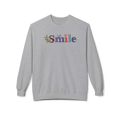 Don't Smile | Unisex Midweight Soft-style Fleece Crewneck Sweatshirt